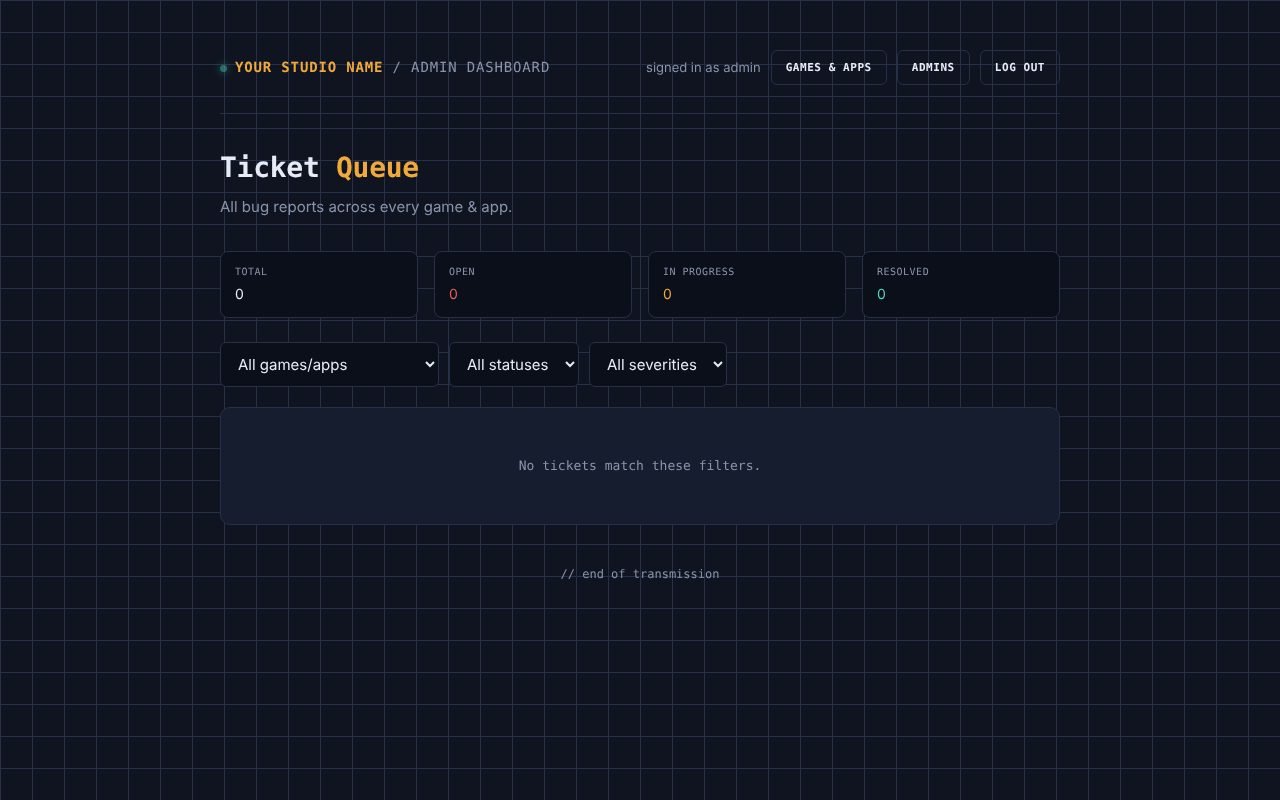 Admin dashboard